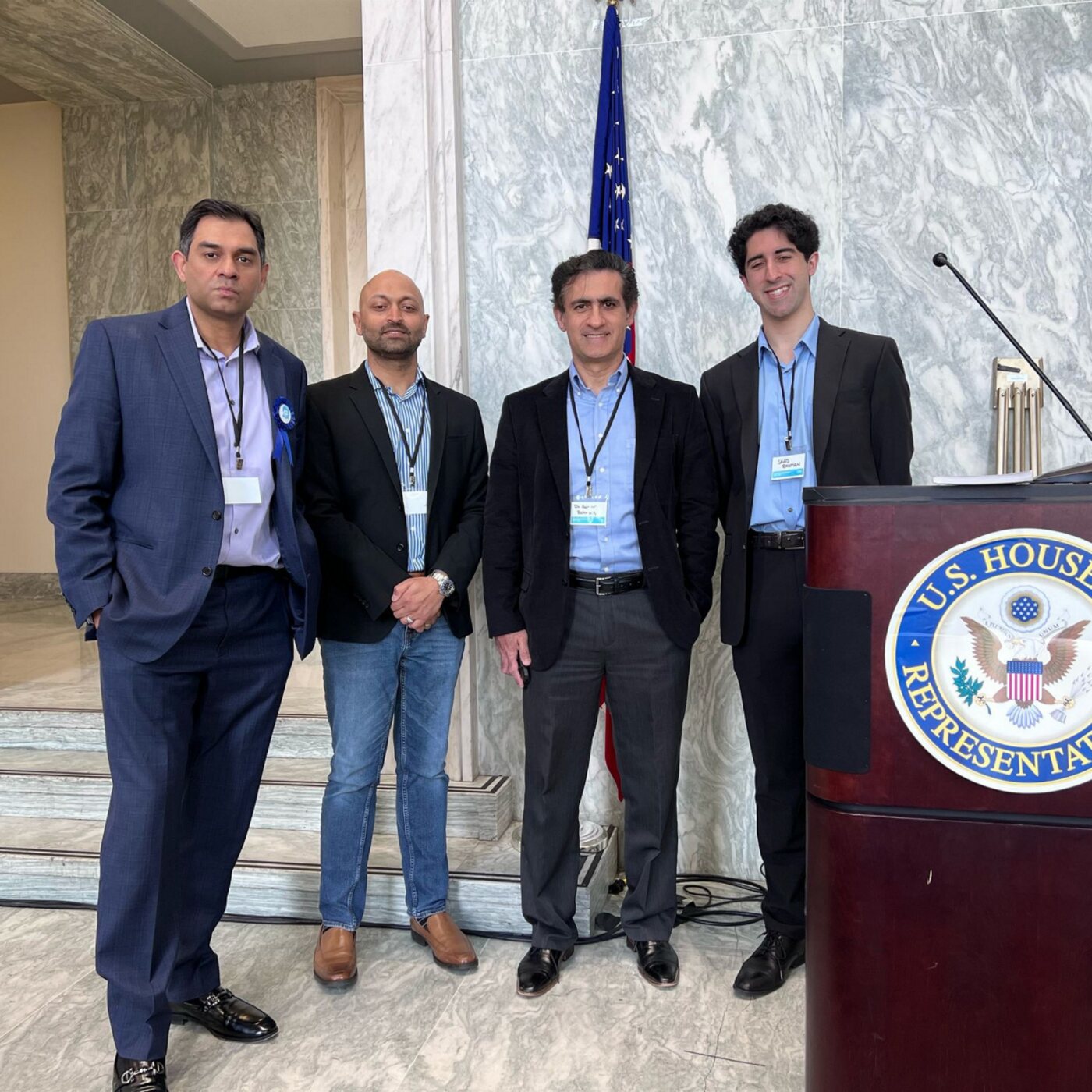 The Ophthalytics team at a U.S. House of Representatives briefing on AI-assisted eye screening